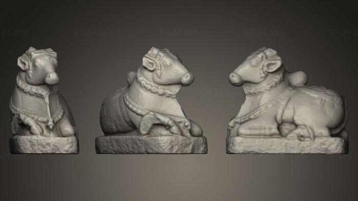 Статуэтки животных (Бык Нанди, STKJ_0367) 3D модель для ЧПУ станка